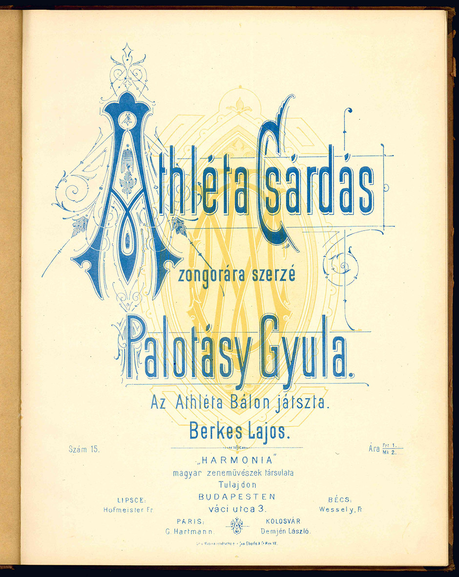 Album de Musique Hongrois. Souvenir de Budapest.