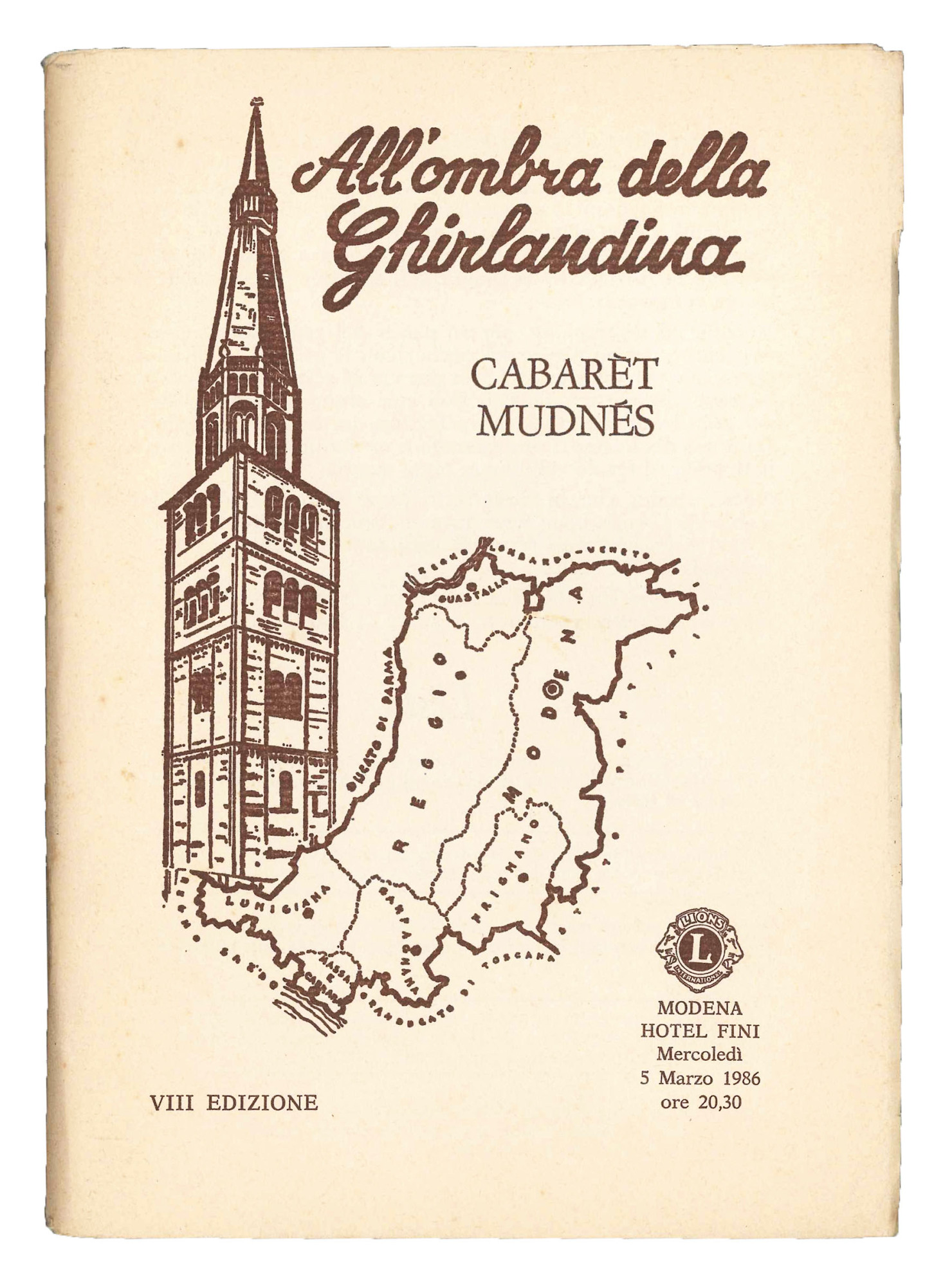 All'ombra della Ghirlandina. Cabarèt mudnés.