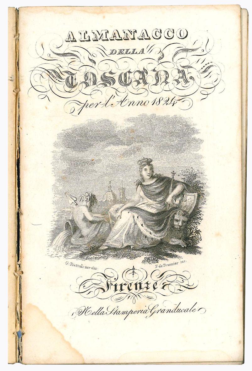 Almanacco della Toscana per l'anno 1824.