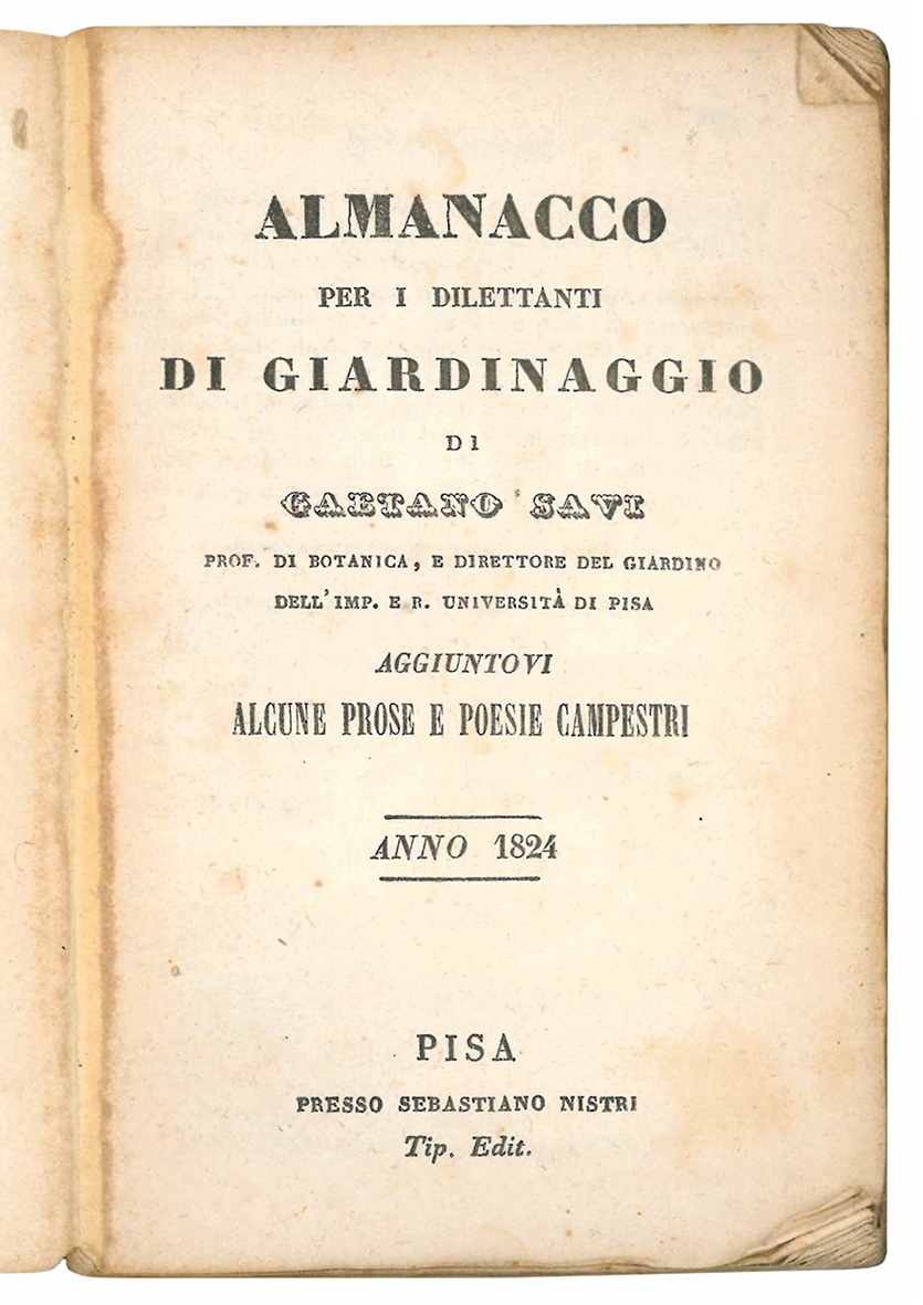 Almanacco per i giovani dilettanti di giardinaggio [...] aggiuntovi alcune …