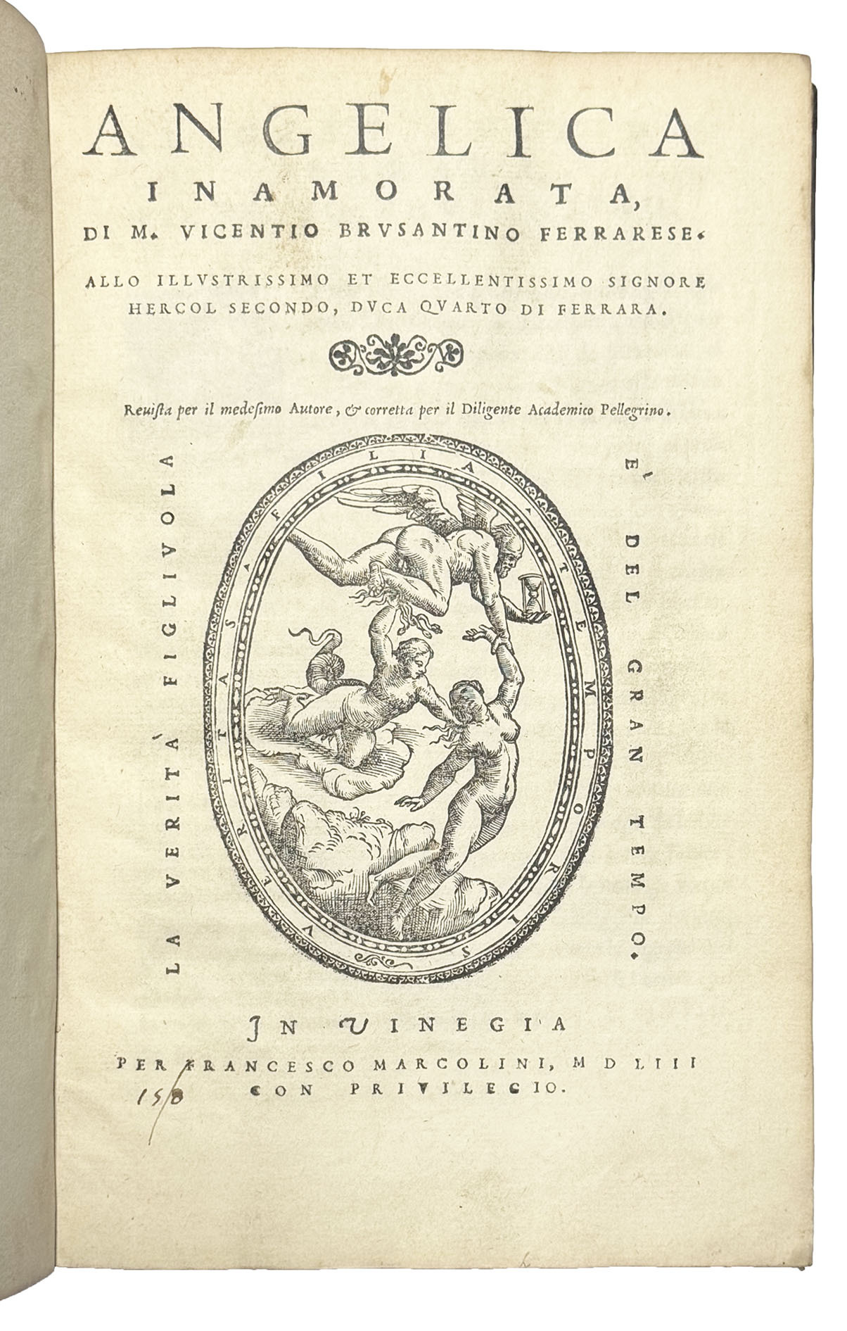 Angelica Innamorata, composta per messer Vicentio Brusantino Ferrarese