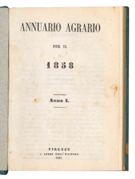 Annuario agrario per il 1858.