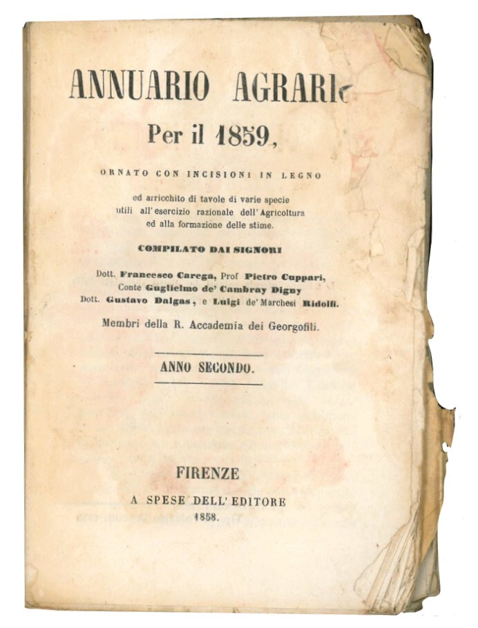 Annuario agrario per il 1859.