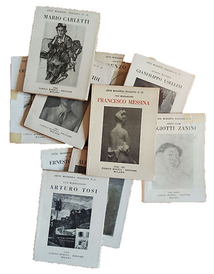 Arte moderna italiana. 15 Volumi: 1 (Arturo Tosi), 2 (Alberto …