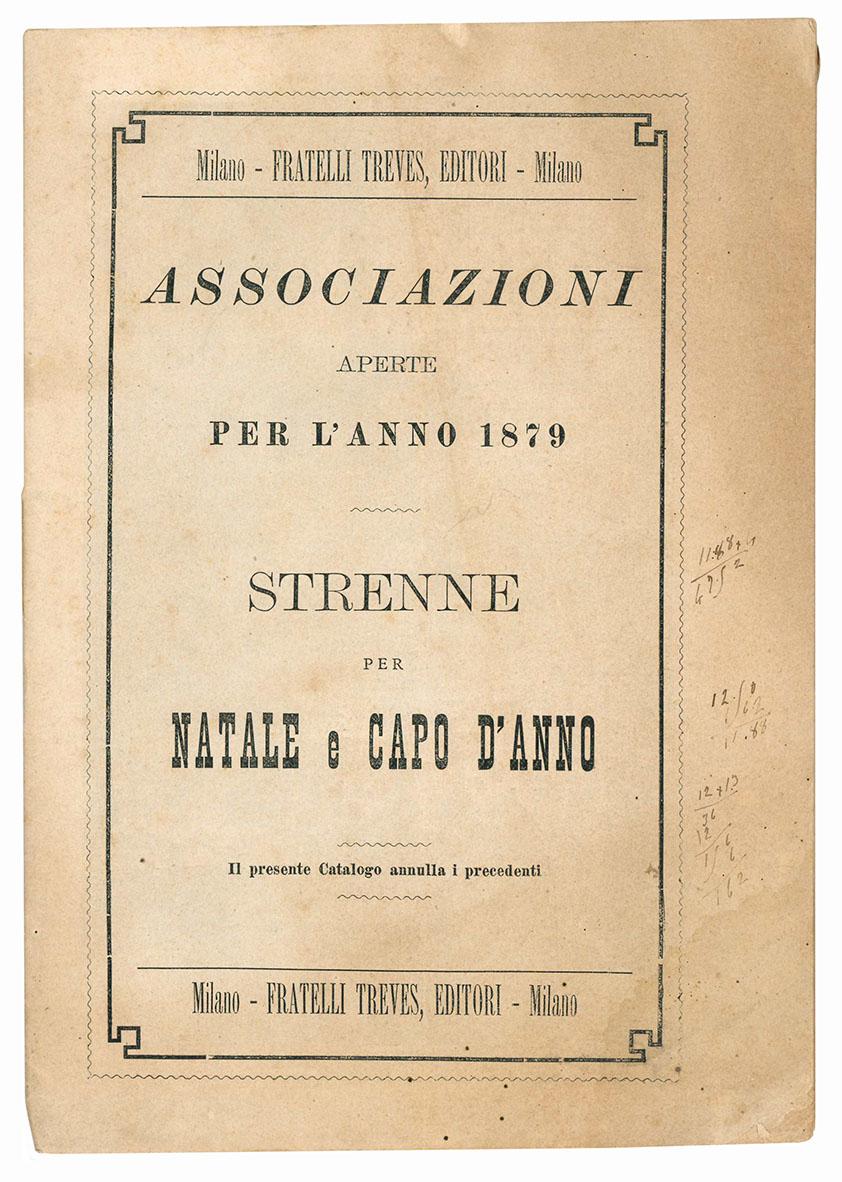 Associazioni aperte per l'anno 1879. Strenne per Natale e Capo …