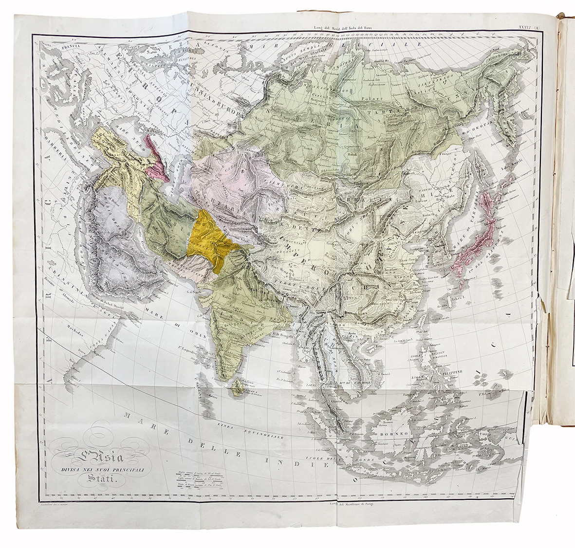 Atlante di geografia universale. Preceduto da un vocabolario de' nomi …