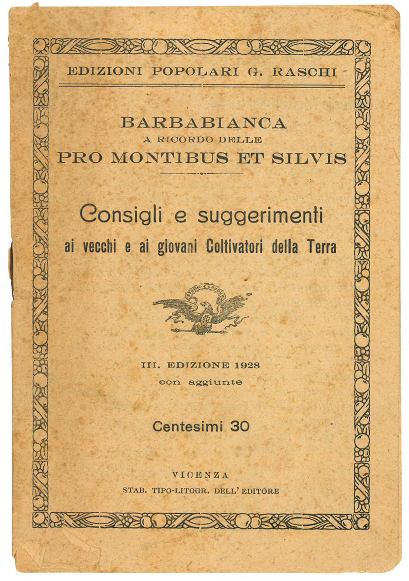 Barbabianca a ricordo delle Pro Montibus et Silvis. Consigli e …