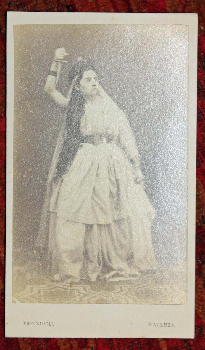 Bella foto formato carte de visite (cm 9x5,7) dell&amp;#39;atelier di …