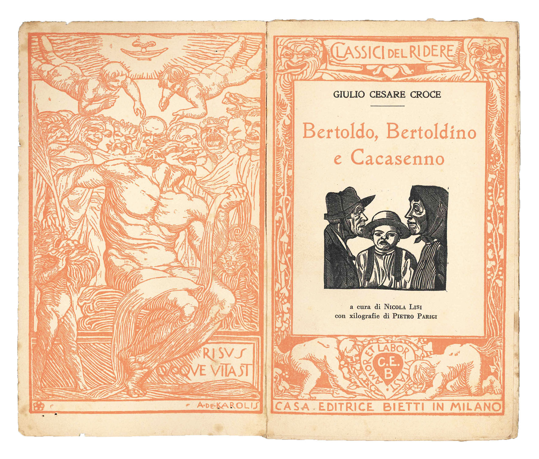 Bertoldo, Bertoldino e Cacasenno.