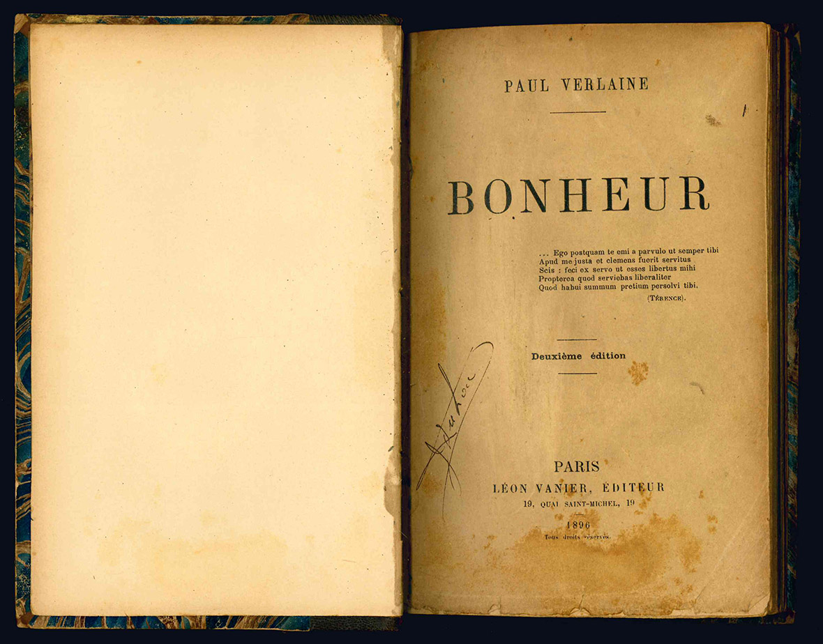 Bonheur. Deuxieme édition.