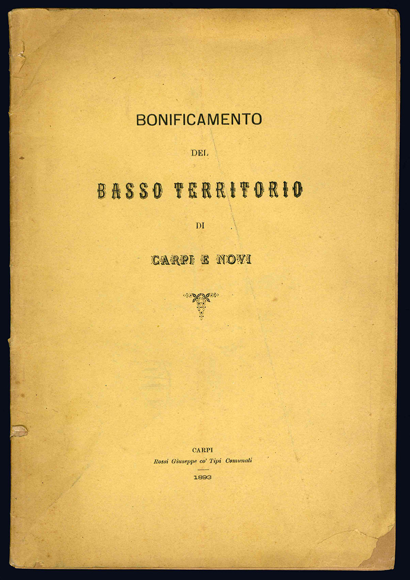 Bonificamento del basso territorio di Carpi e Novi.