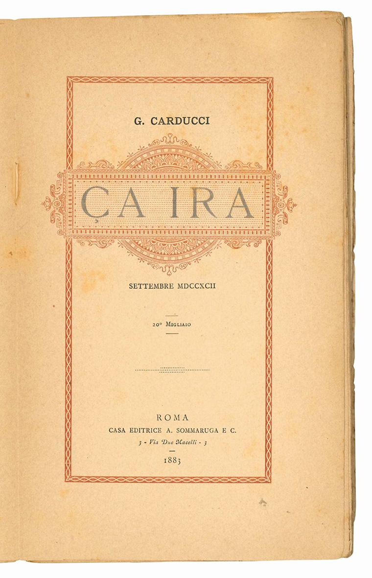 Ça ira. Settembre 1792. 20^ migliaio.