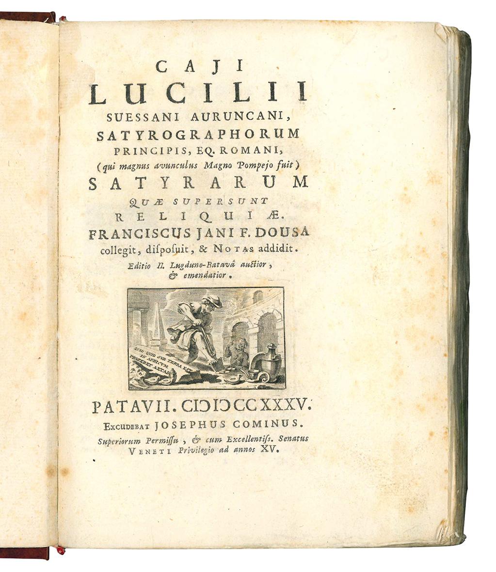 Caji Lucilii Suessani Auruncani ... Satyrarum quae supersunt reliquiae. Franciscus …