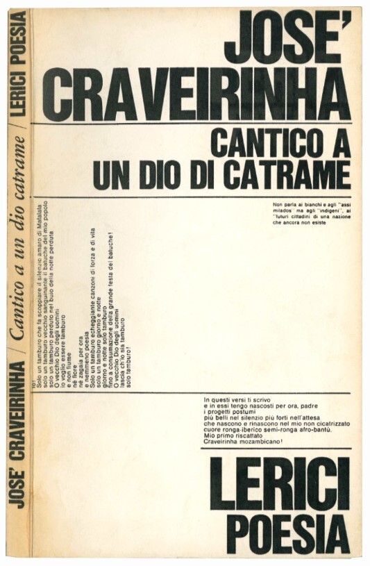 Cantico a un dio di catrame.