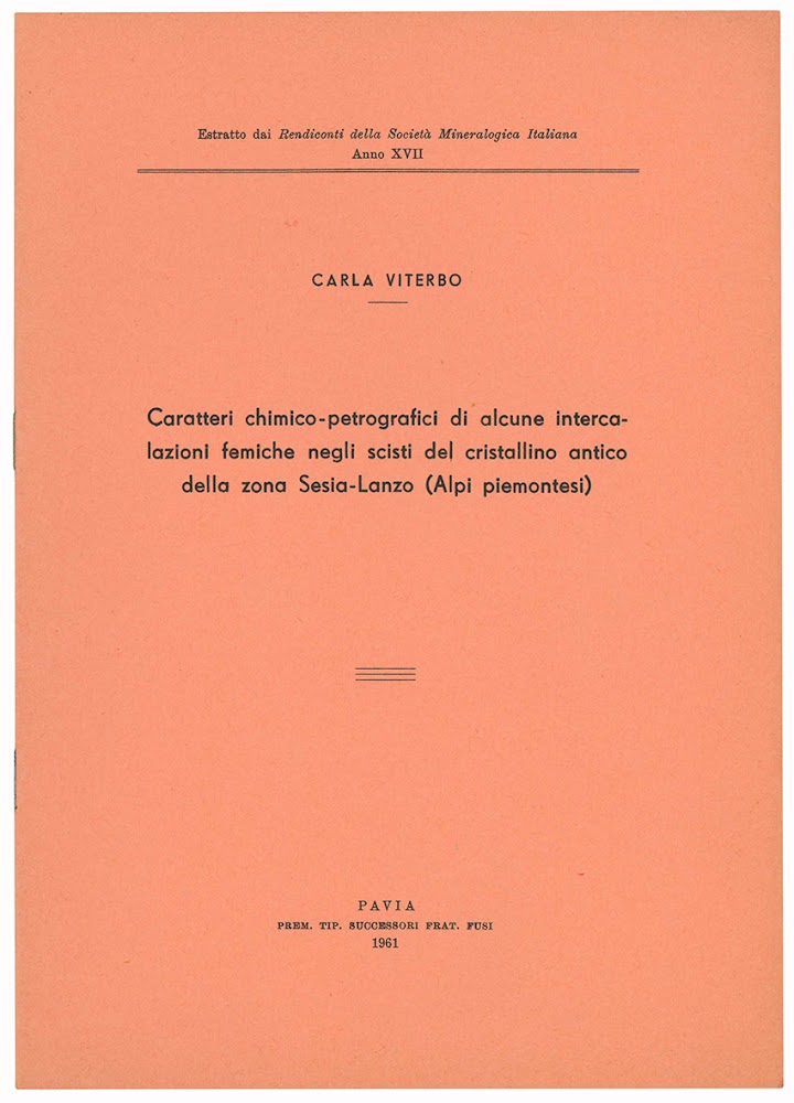 Caratteri chimico-petrografici di alcune intercalazioni femiche negli scisti del cristallino …