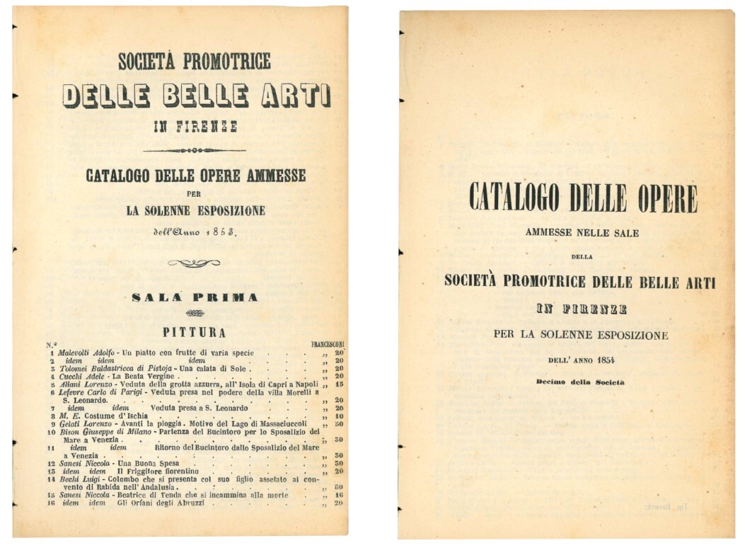 Catalogo delle opere ammesse nelle sale della Società promotrice delle …