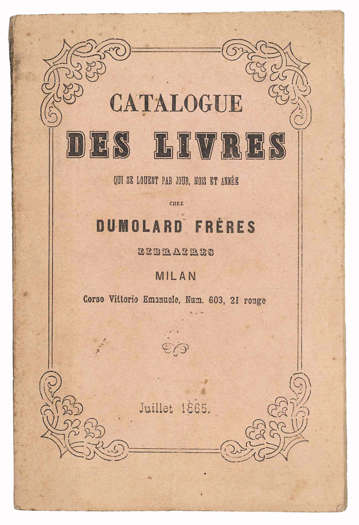 Catalogue des livres qui se louent par jour, mois et …