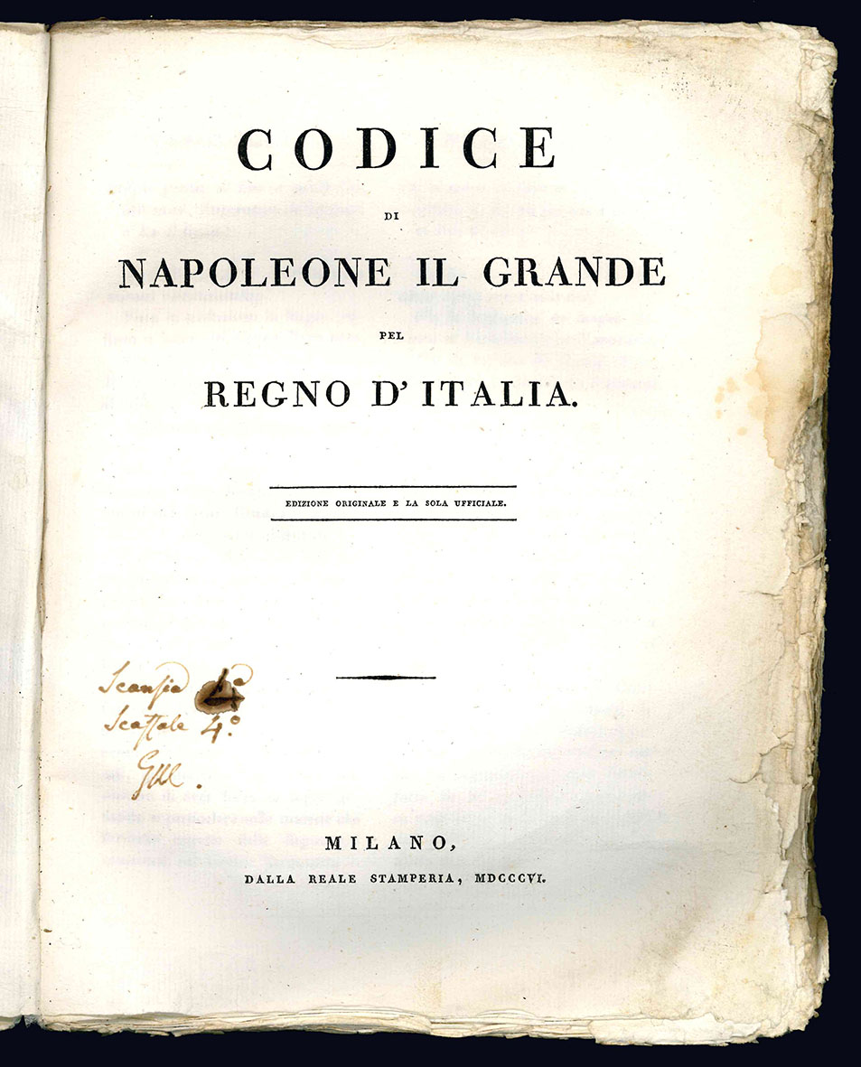 Codice di Napoleone il Grande per il Regno d'Italia. Edizione …