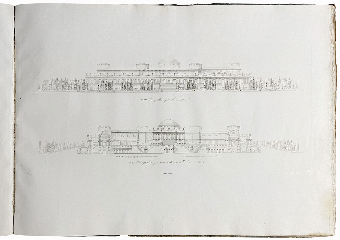 Collezione dei progetti d'architettura, premiati nei grandi concorsi triennali dall'I. …