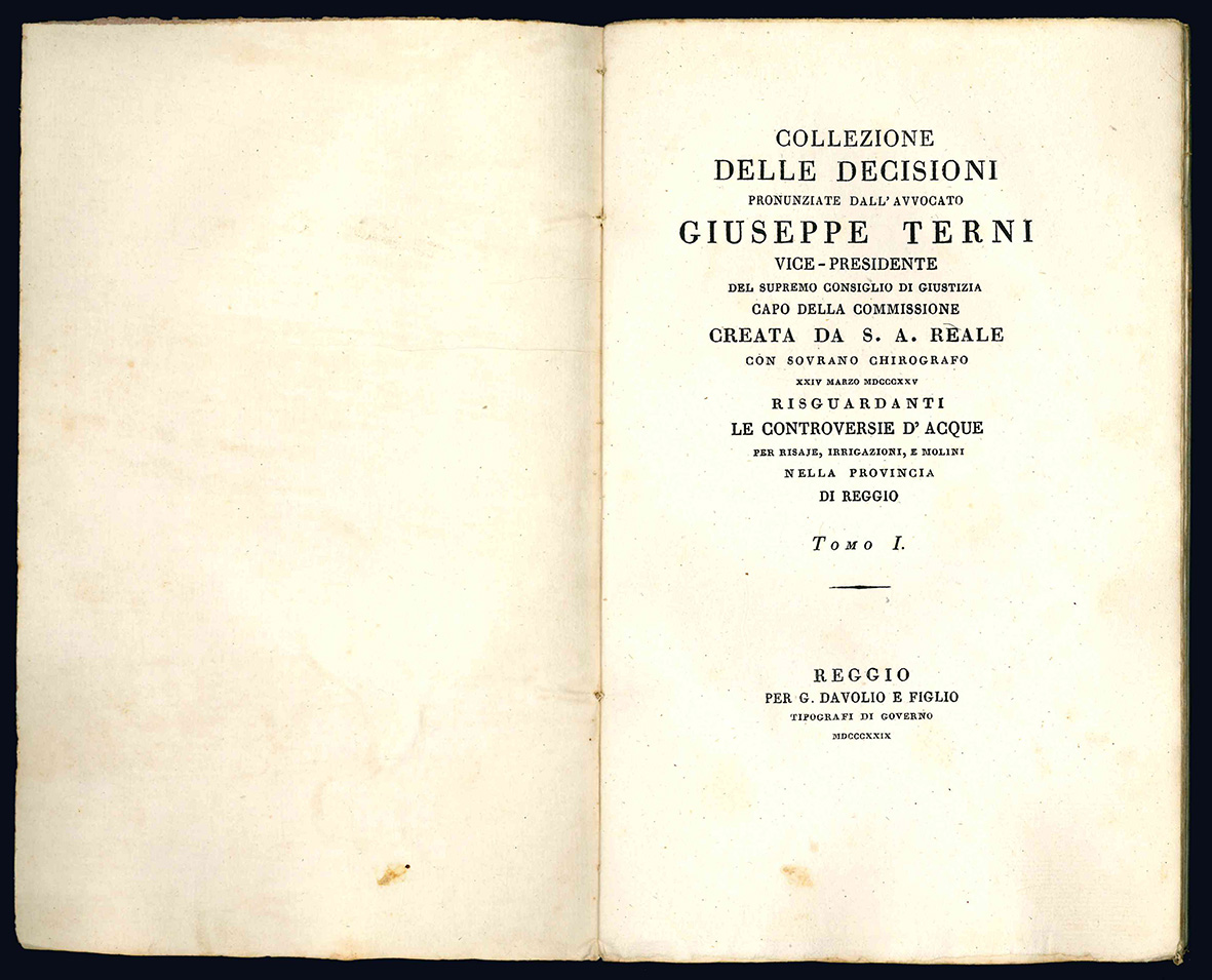 Collezione delle decisioni pronunziate dall'Avv. Giuseppe Terni vice-presidente del supremo …