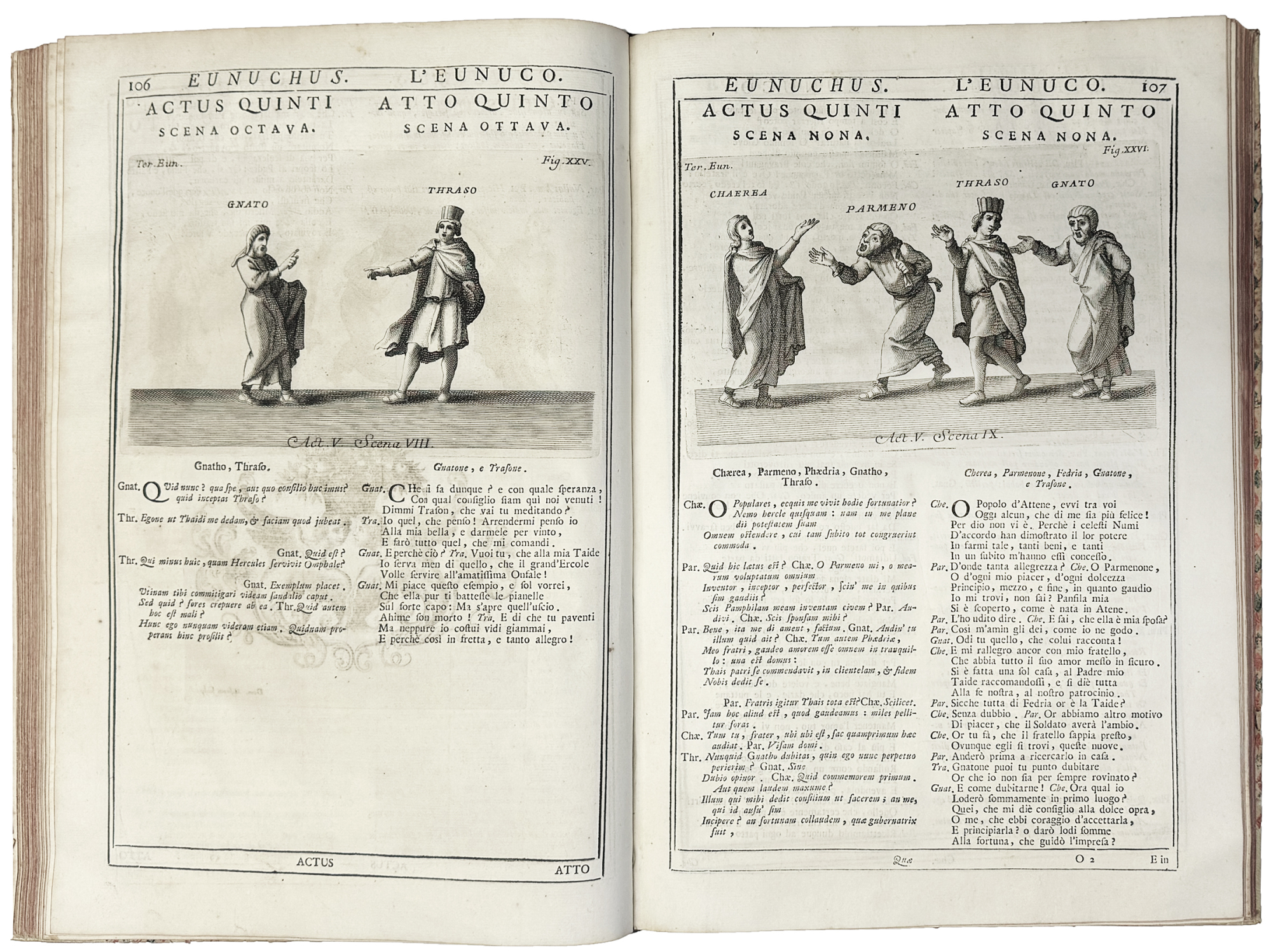 Comoediae nunc primum italicis versibus redditae cum personarum figuris aeri …