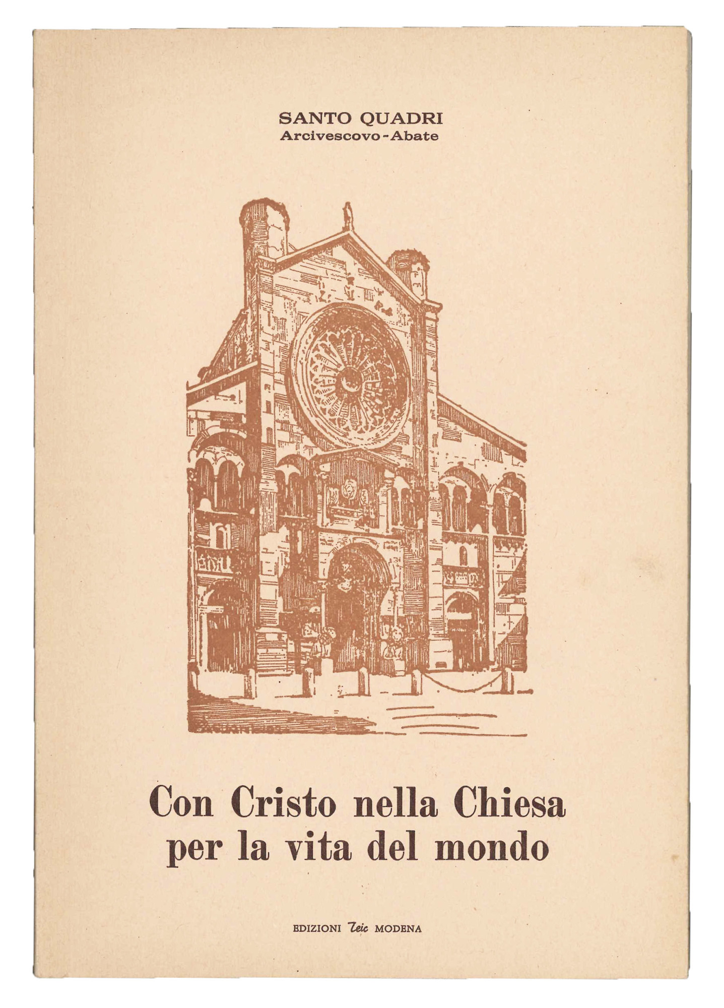 Con Cristo nella Chiesa per la vita del mondo. Lettera …