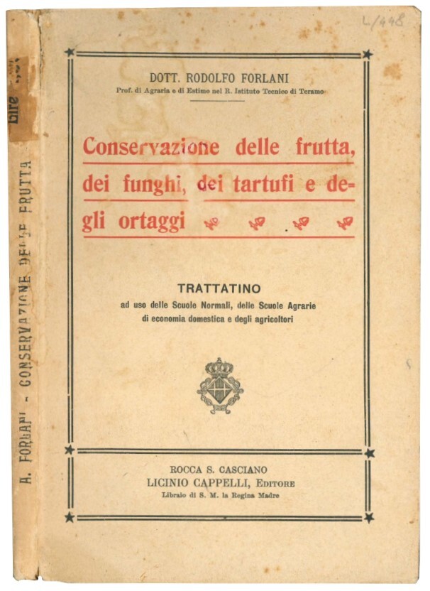 Conservazione delle frutta, dei funghi, dei tartufi e degli ortaggi: …