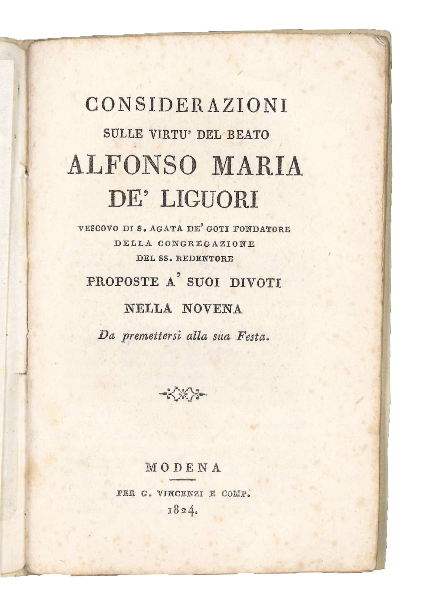Considerazioni sulle virtù del beato Alfonso Maria de' Liguori [...] …