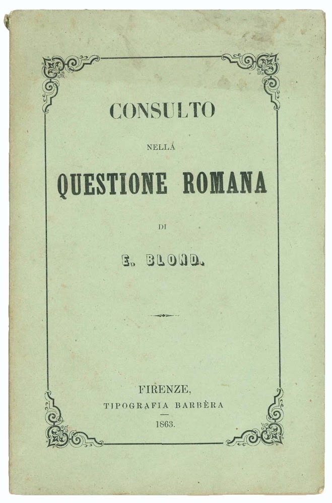 Consulto nella questione romana.