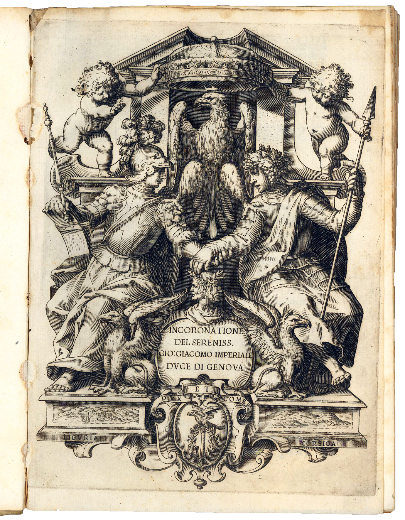 Coronatione del Serenissimo Duce della Republica Genovese Gio: Giacomo Imperiale, …