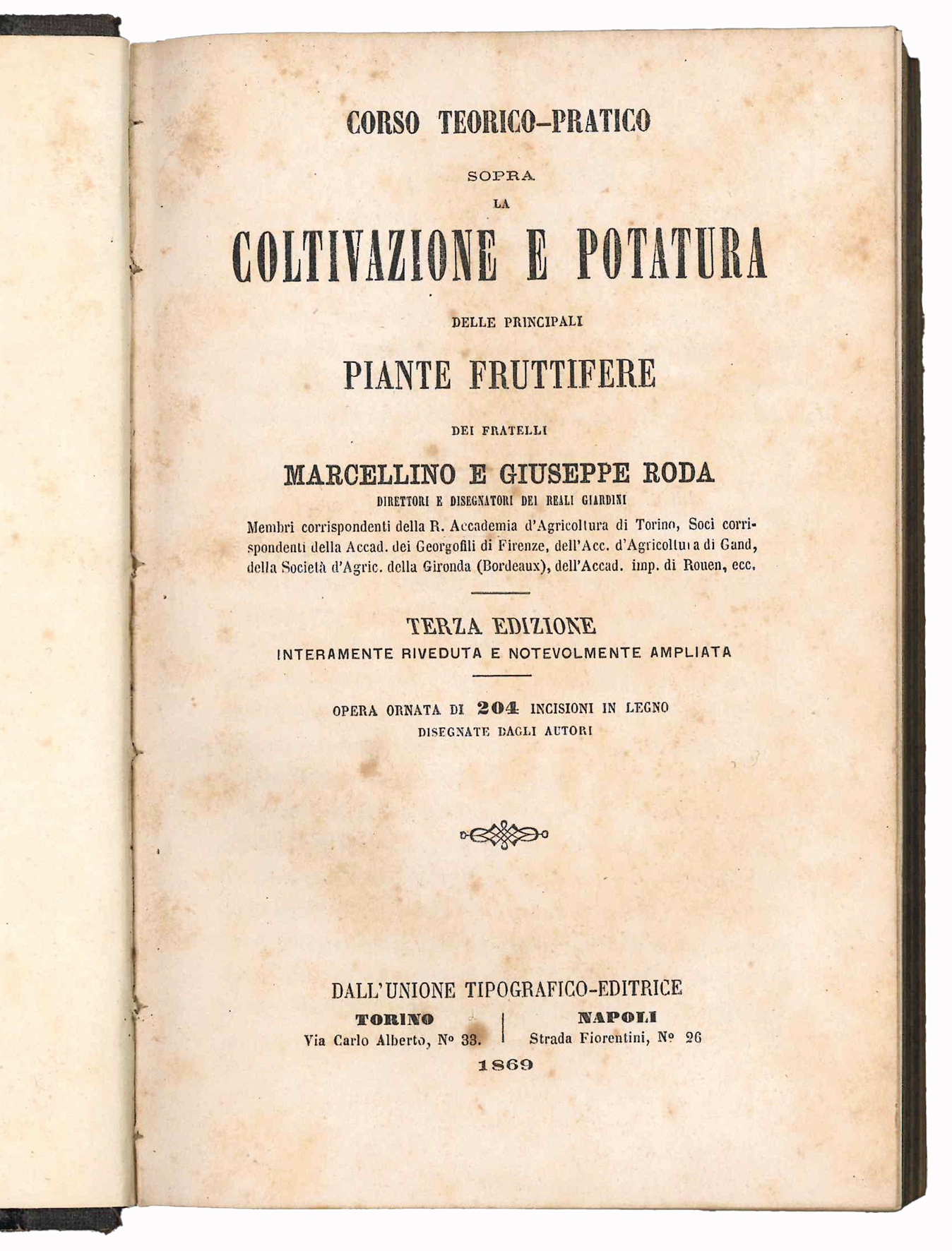 Corso [...] sopra la Coltivazione e Potatura delle principali piante …