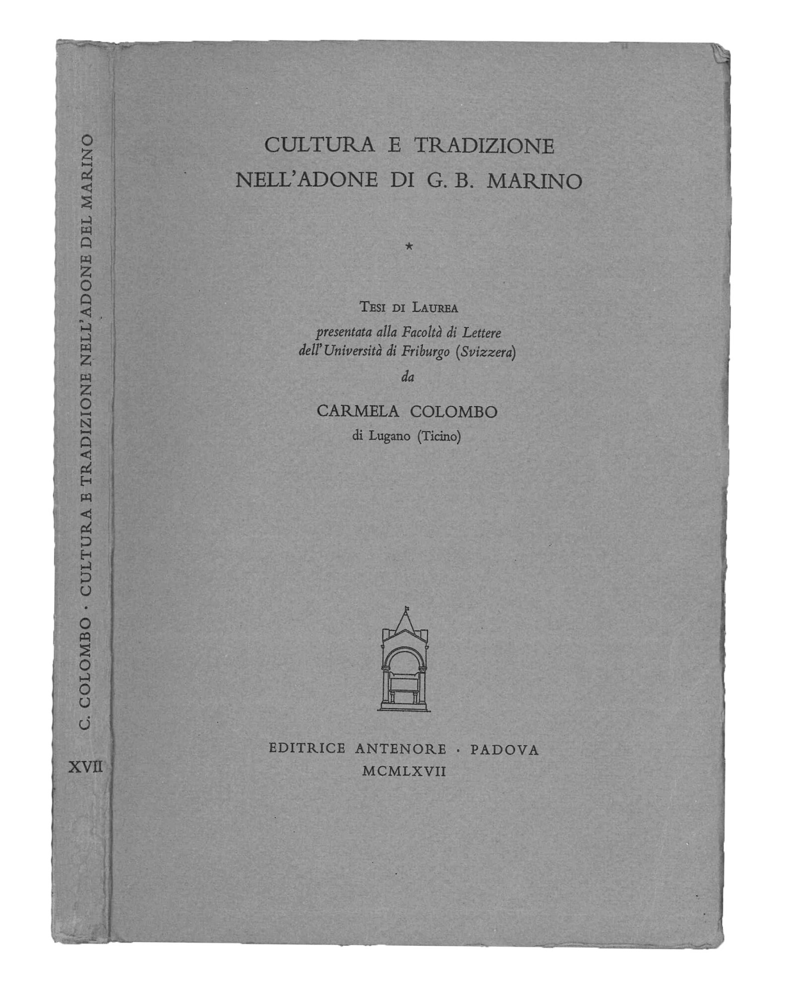 Cultura e tradizione nell'Adone di G. B. Marino.