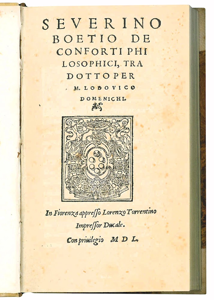 De conforti philosophici, tradotto per M. Lodovico Domenichi