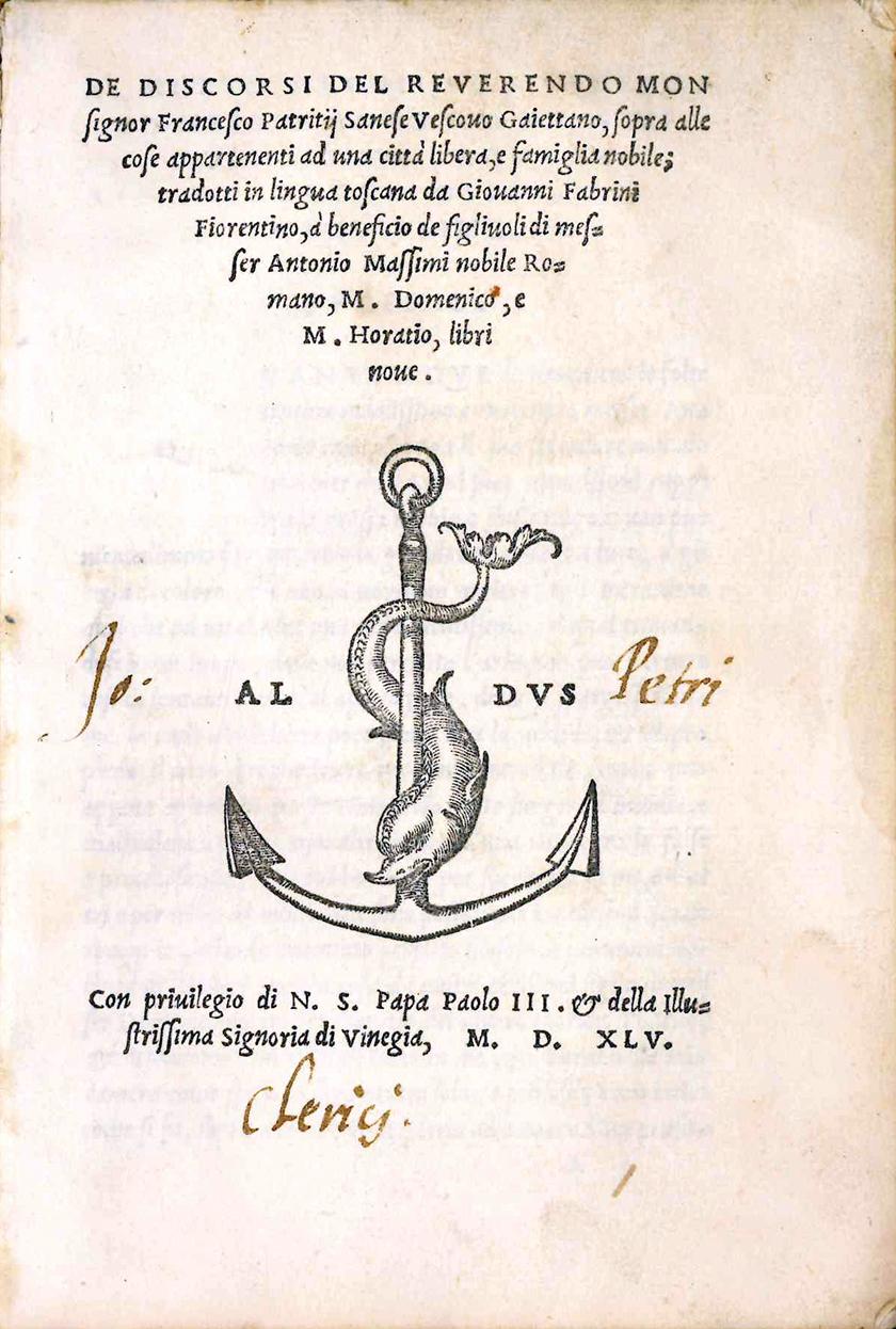 De discorsi [...], sopra alle cose appartenenti ad una città …