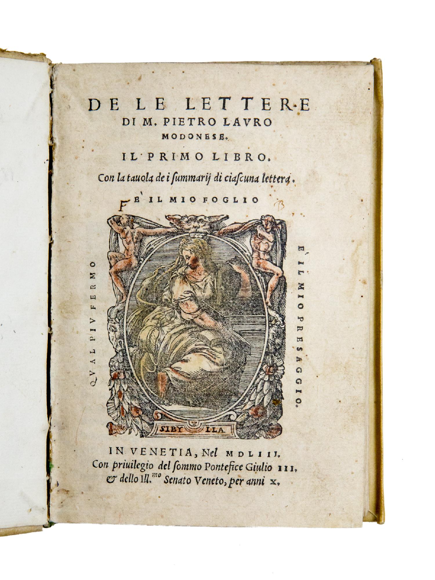De le lettere [...] Il primo libro. Con la tavola …