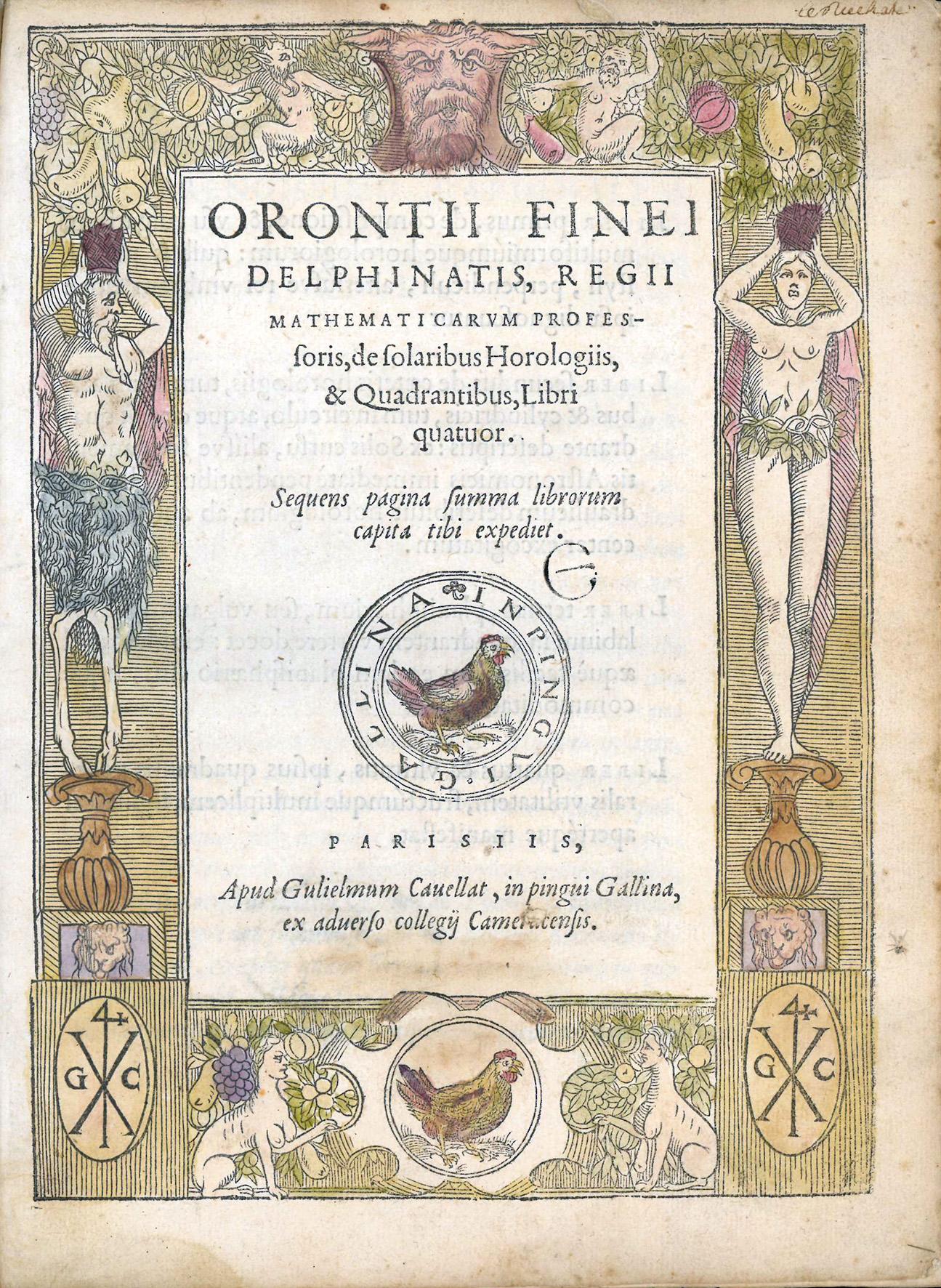 De solaribus horologiis, &amp; quadrantibus, libri quatuor