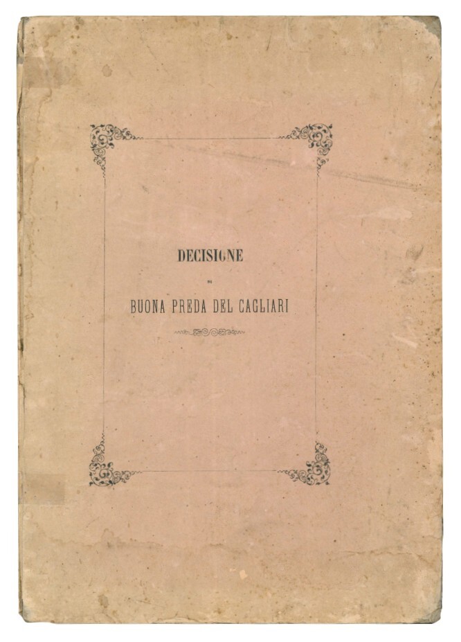 Decisione della Commissione delle prede e naufragi sedente in Napoli …