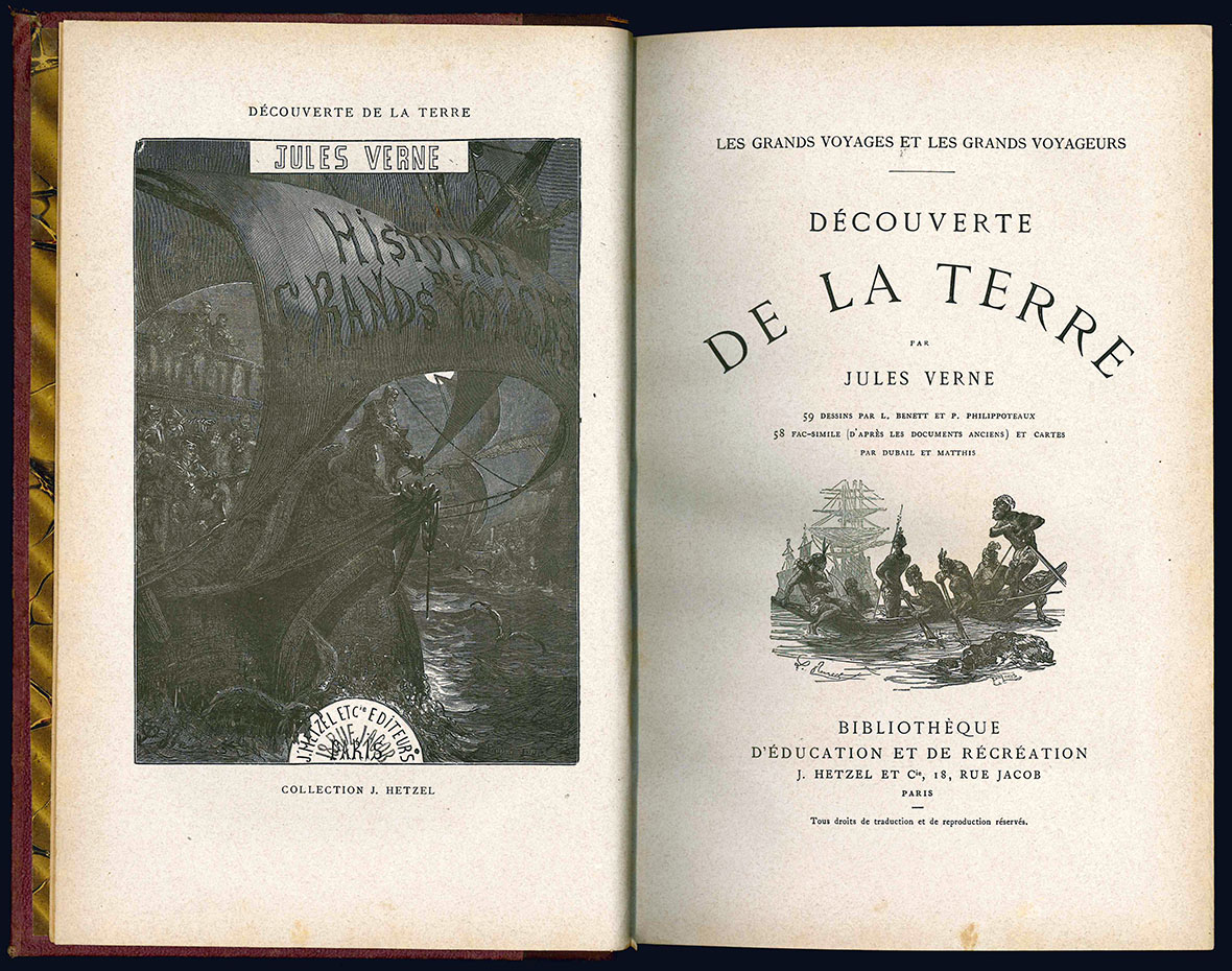 Découverte de la terre par Jules Verne 59 dessins par …