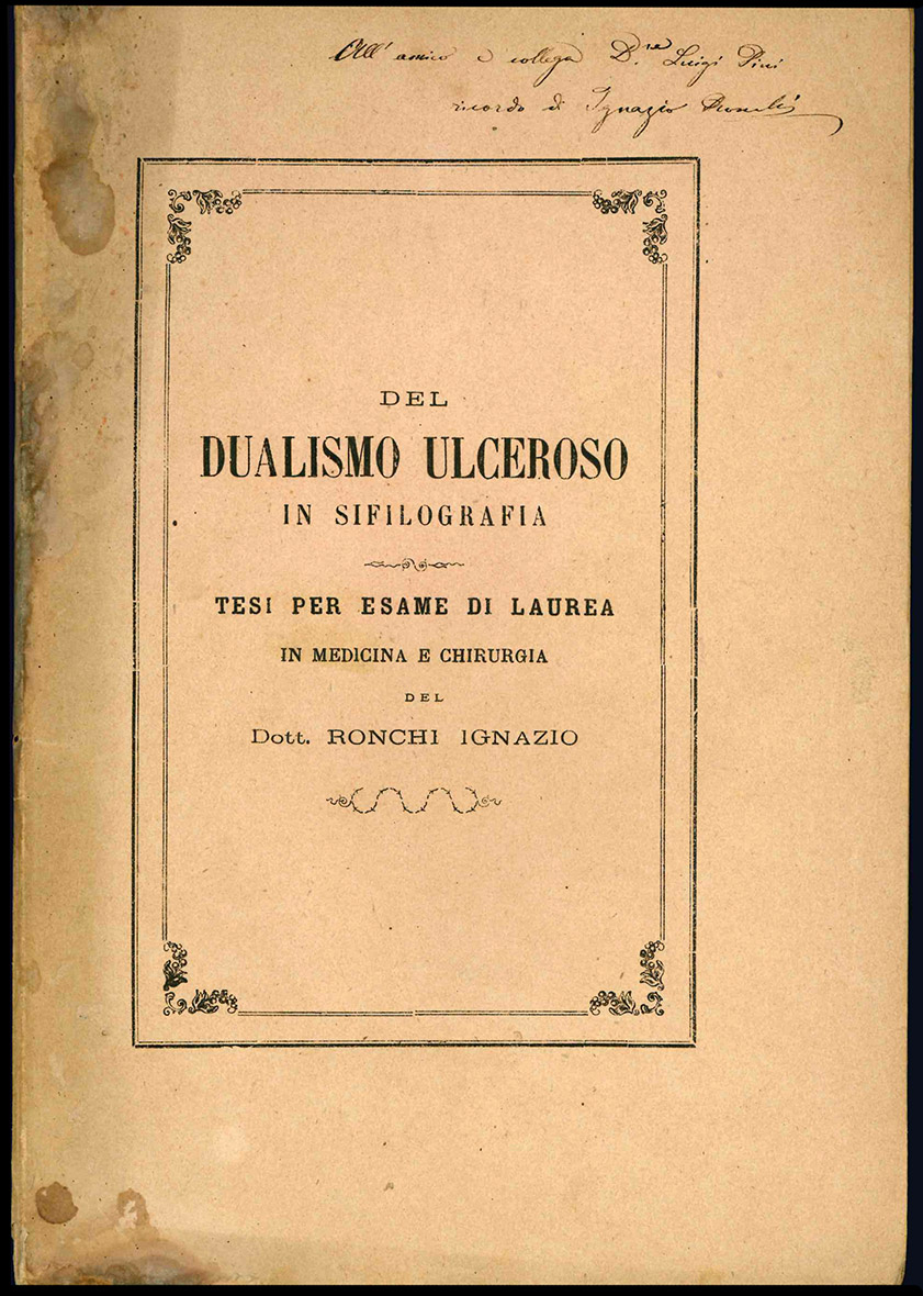 Del dualismo ulceroso in sifilografia. Tesi per esame di laurea …
