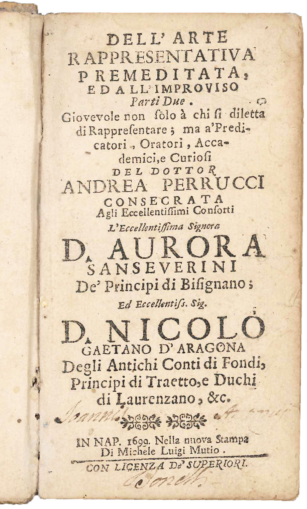 Dell'arte rappresentativa premeditata, ed all'improviso parti due. Giovevole non solo …