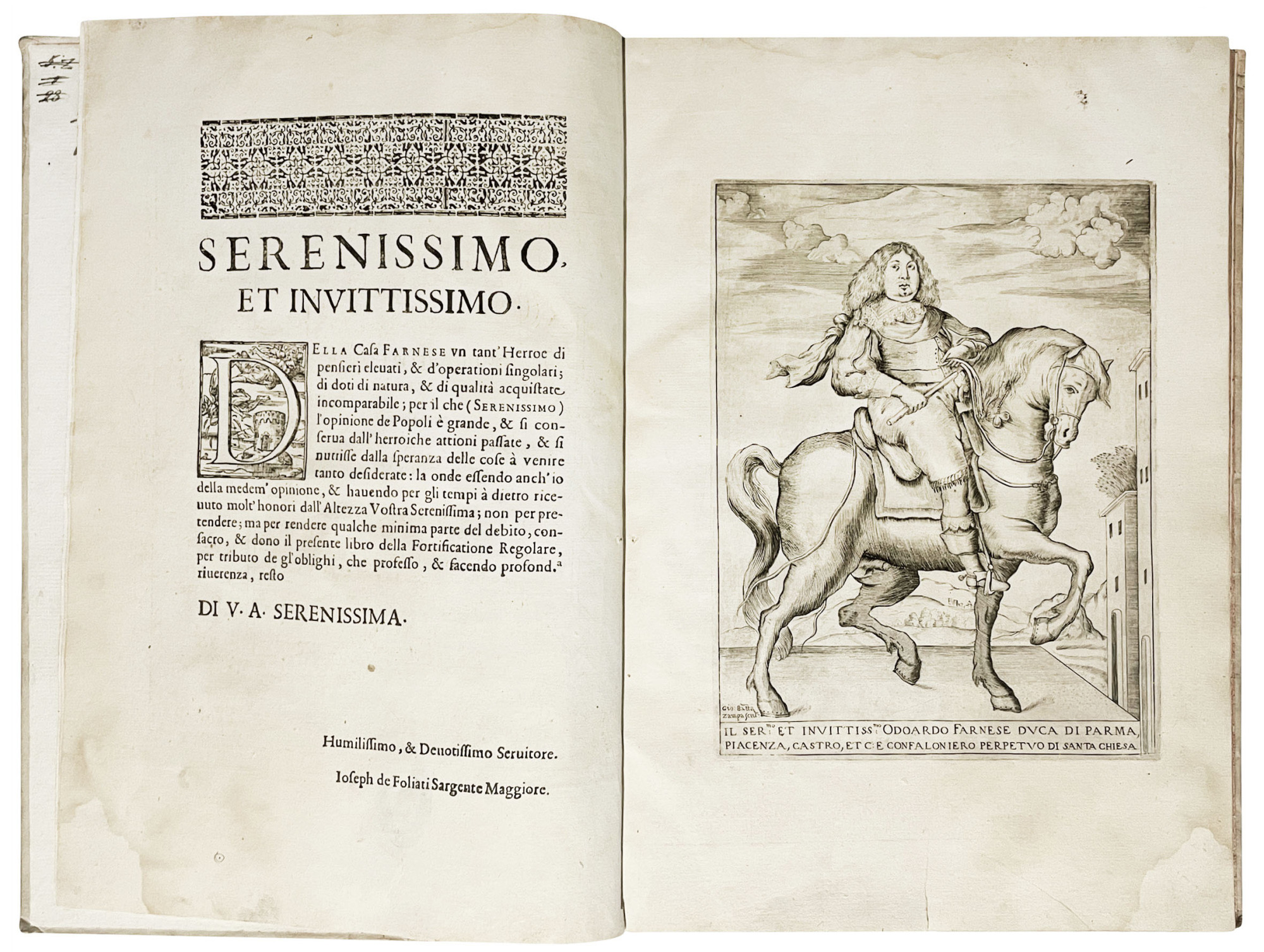 Della fortificatione regolare. Al serenissimo, et inuittissimo Odoardo Farnese duca …