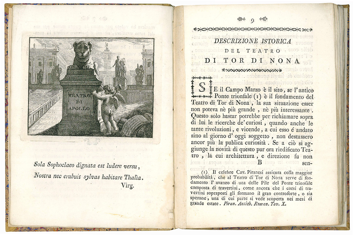 Descrizione istorica del teatro di Tor di Nona di Felice …