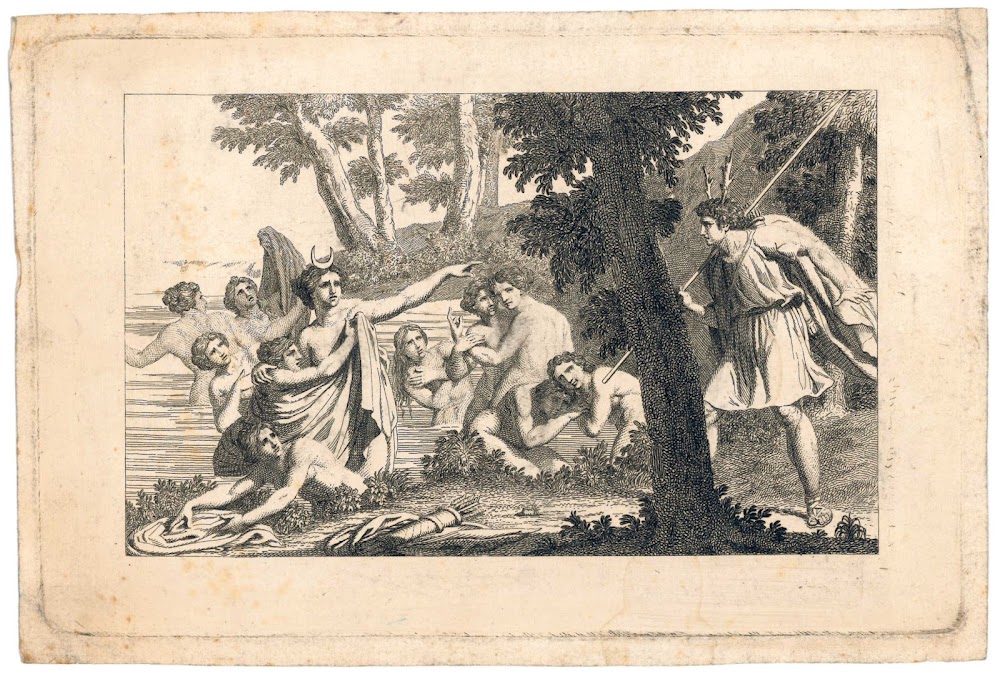 Diana ed Atteone. Stampa ottocentesca tratta da.