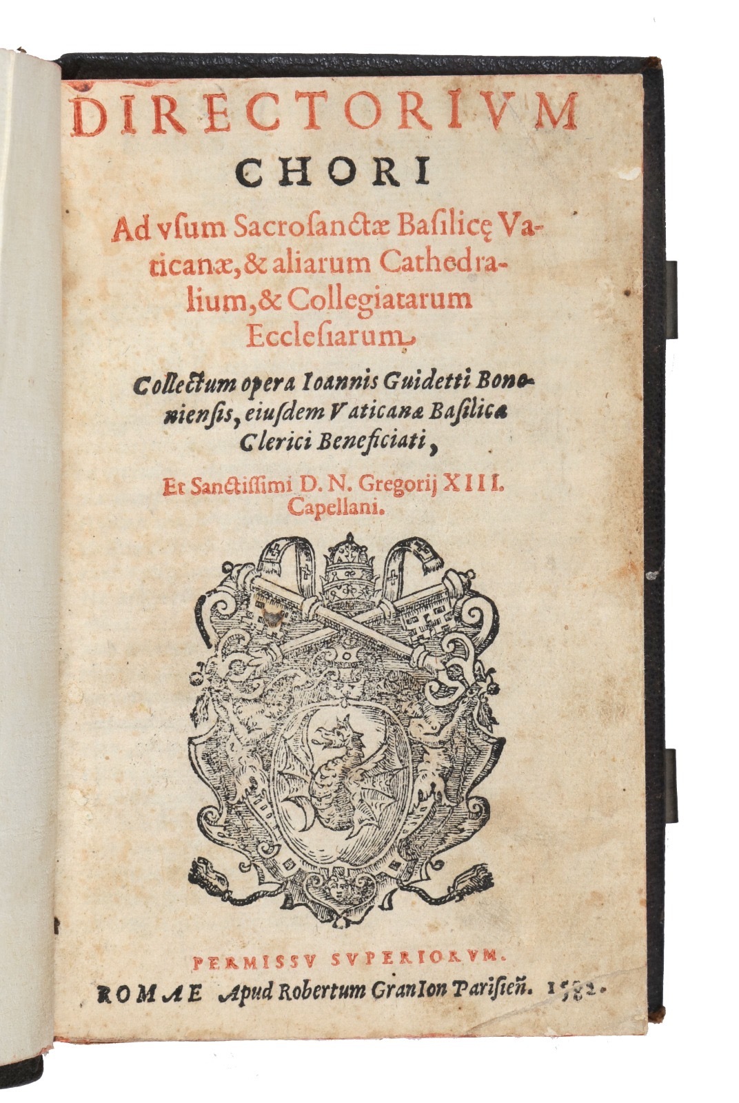 Directorium chori ad vsum sacrosanctae Basilicae Vaticanae, &amp; aliarum Cathedralium, …