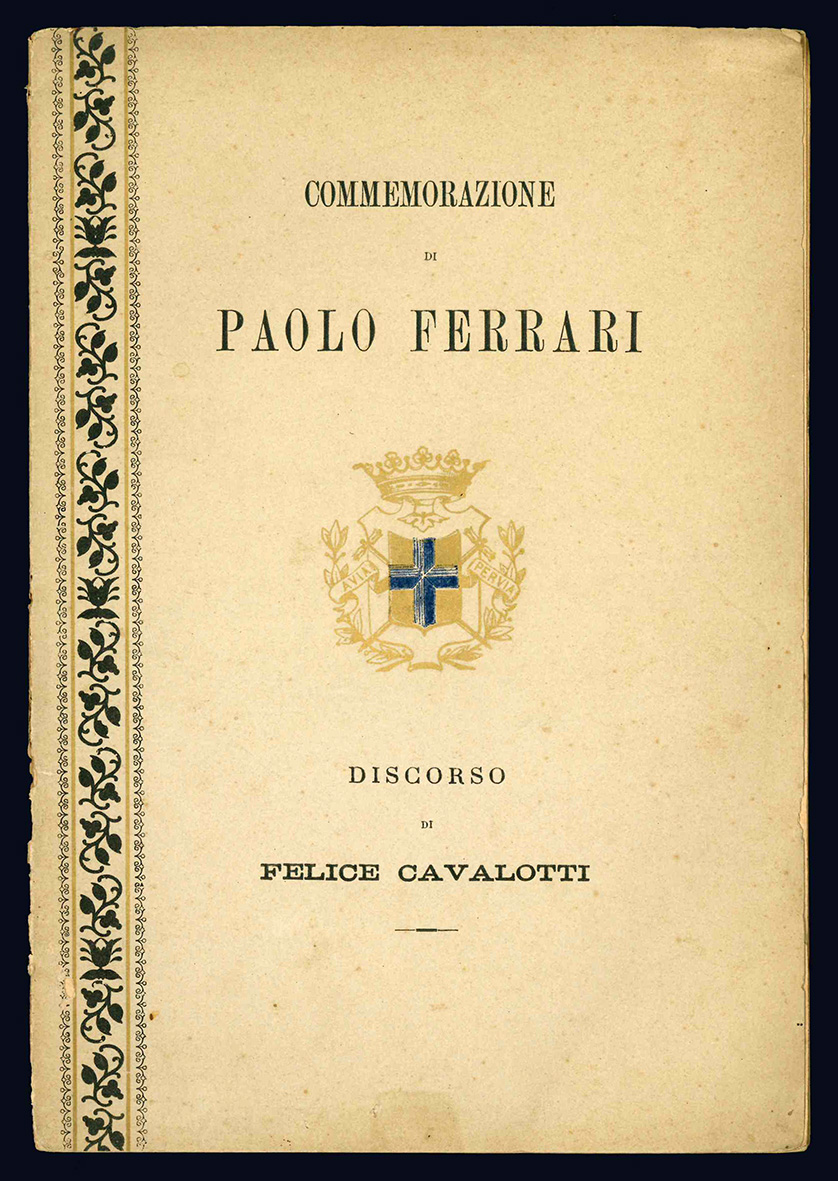 Discorso di Felice Cavalotti in onore di Paolo Ferrari pronunciato …