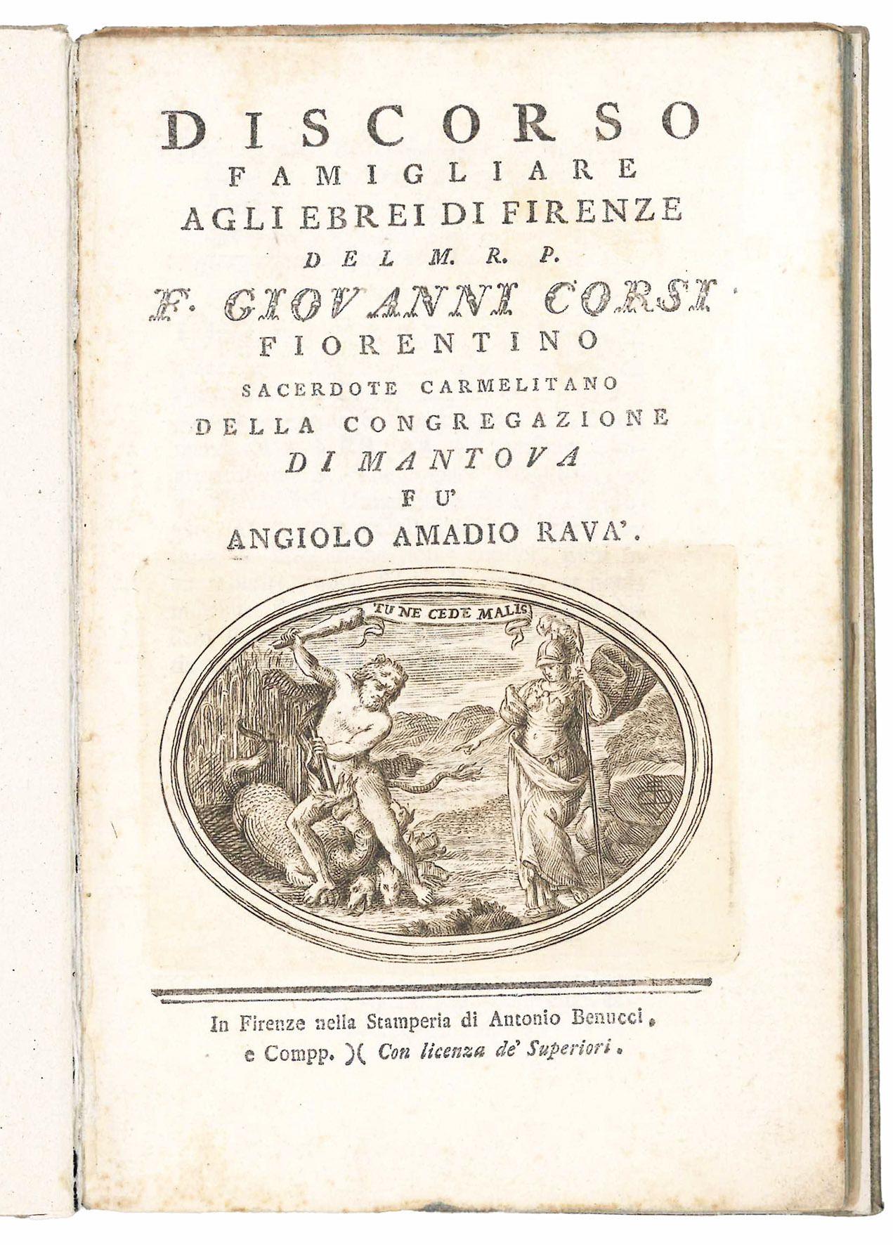 Discorso famigliare agli ebrei di Firenze