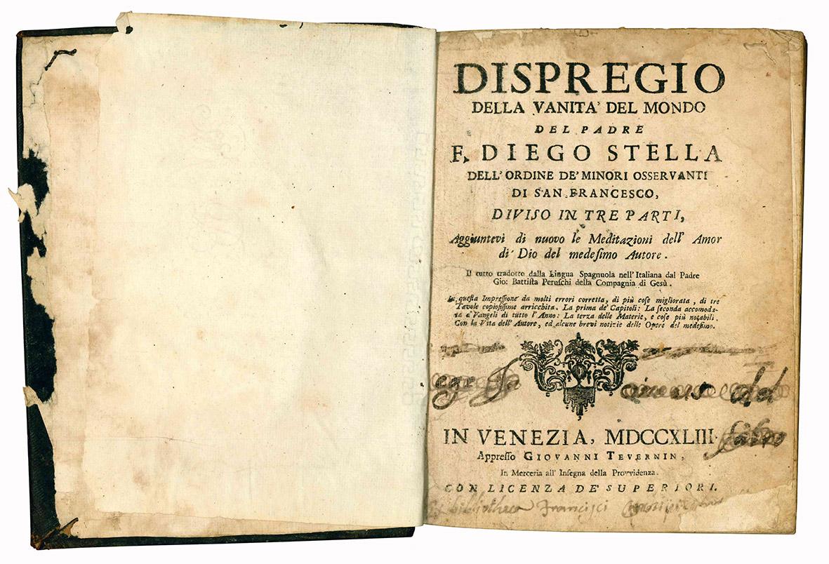 Dispregio della vanità del mondo del padre f. Diego Stella …