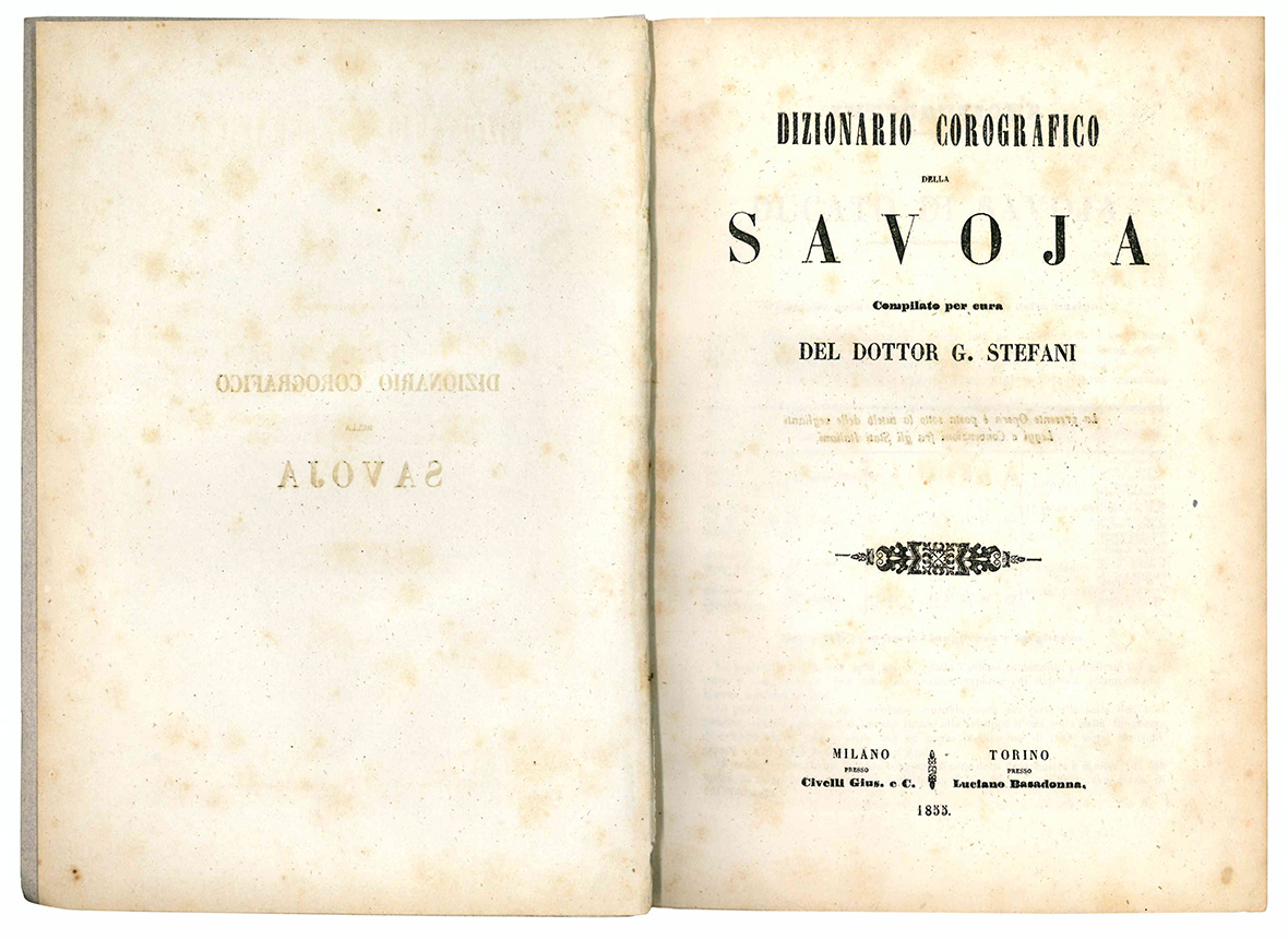 Dizionario corografico della Savoja.