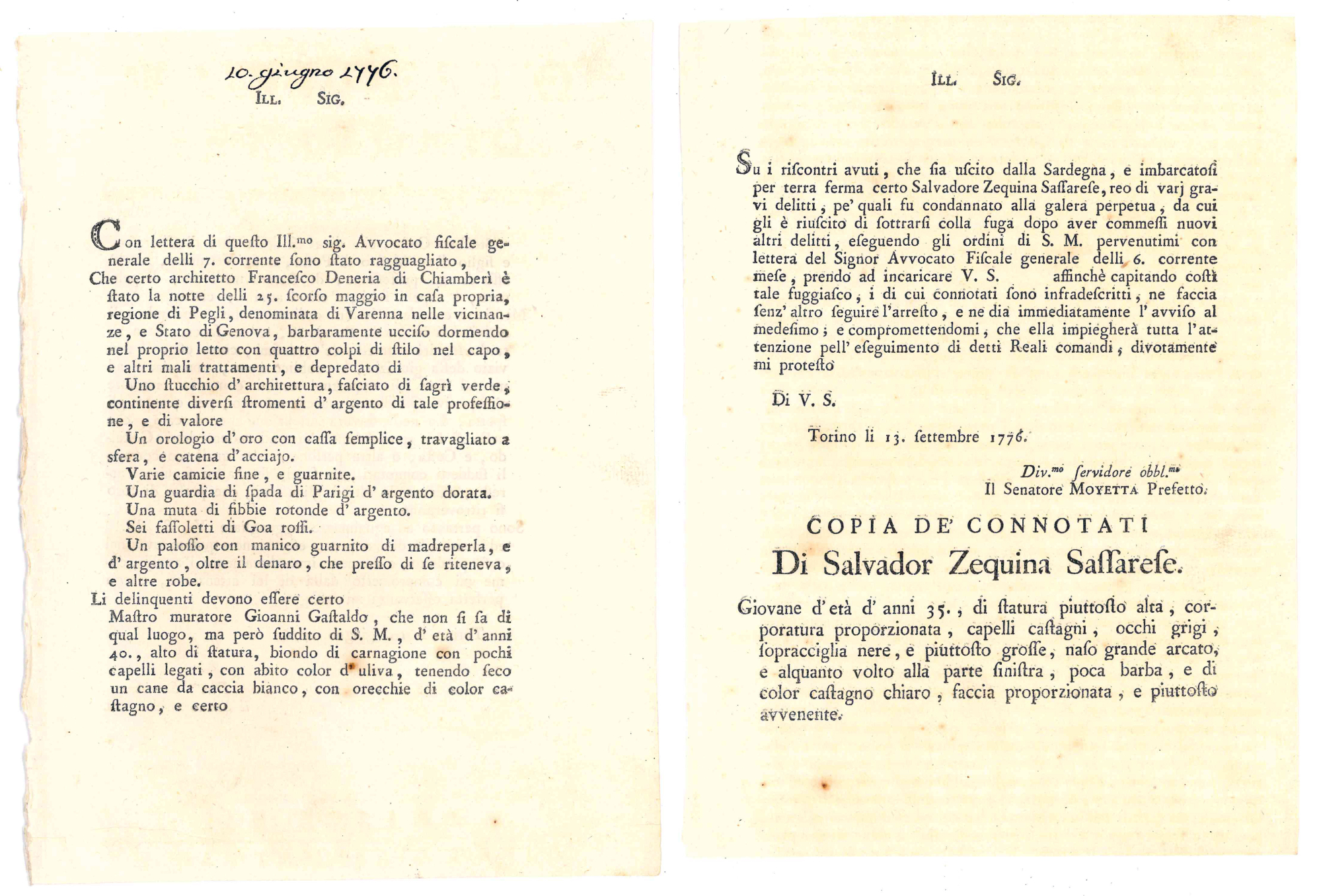 Due mandati di arresto firmati da Torino dal senatore Moyetta