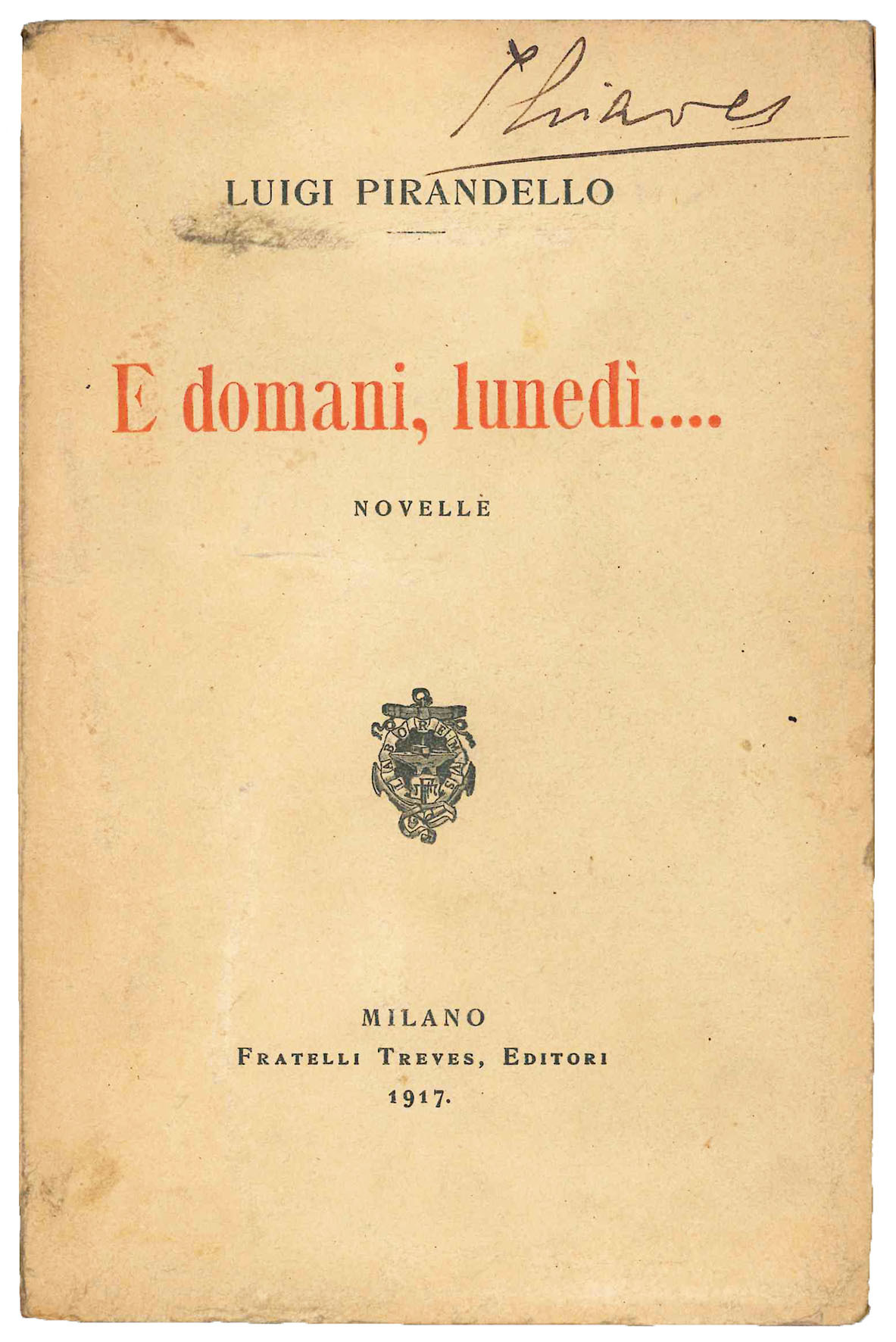 E domani, lunedì…. novelle